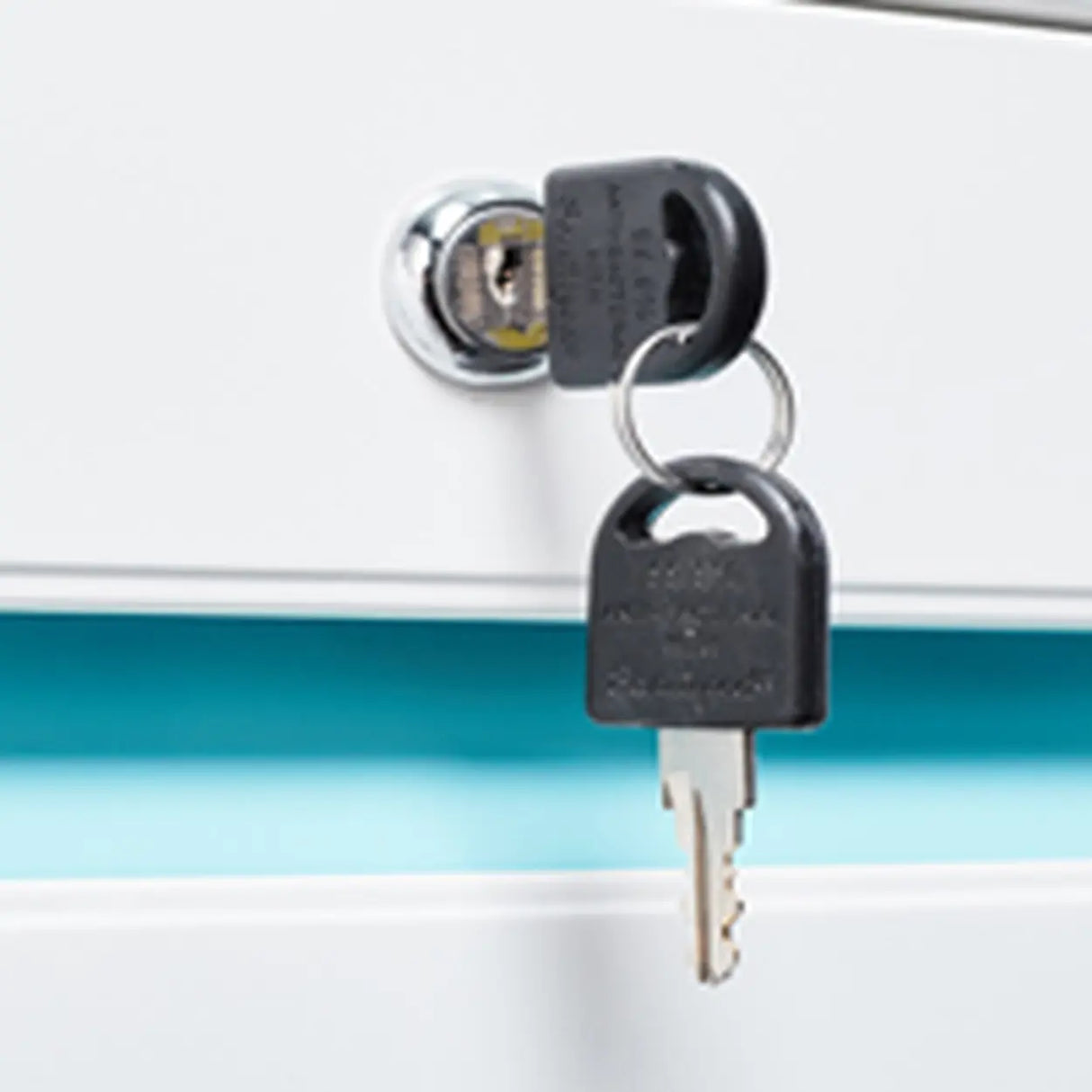 Vertical Steel White Filing Cabinet with Storage Drawers Image - 6