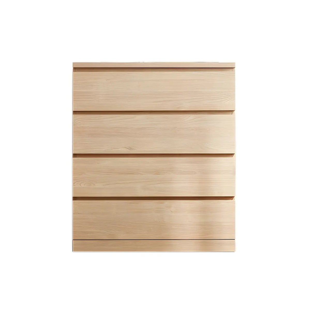 Vertical White Manufactured Wood Dresser for Bedroom Image - 5