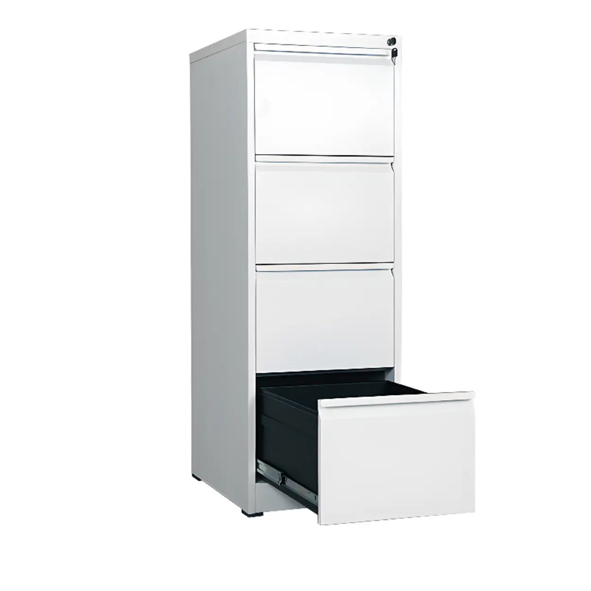 Vertical White Soft Close Storage Steel Filing Cabinet Image - 10