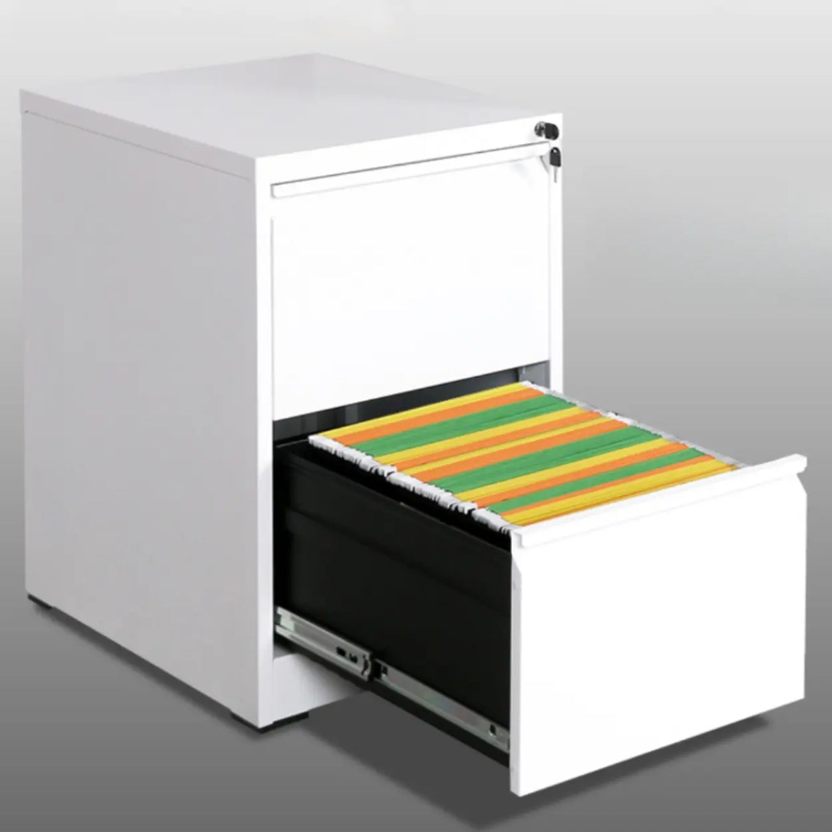 Vertical White Soft Close Storage Steel Filing Cabinet Image - 11