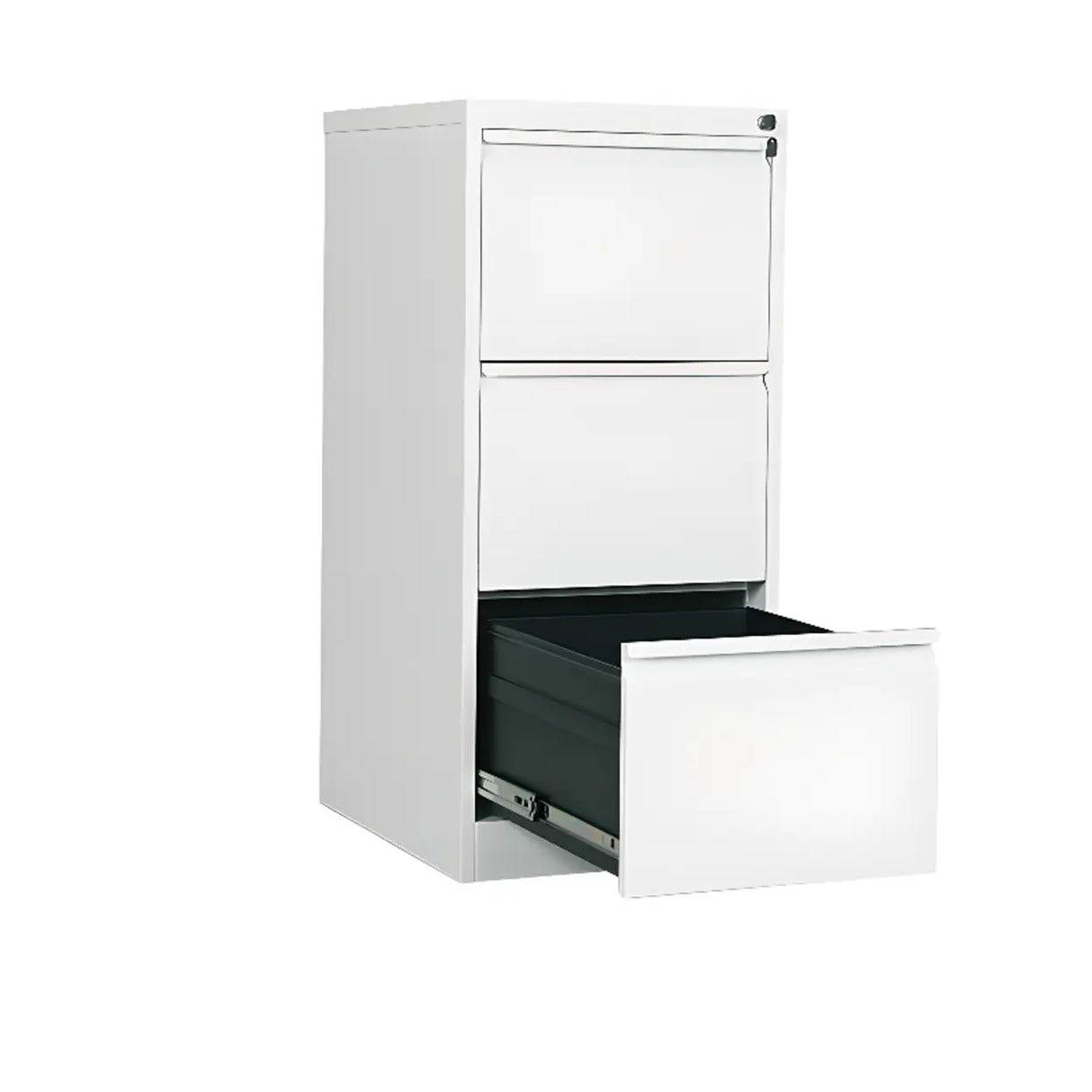 Vertical White Soft Close Storage Steel Filing Cabinet Image - 12