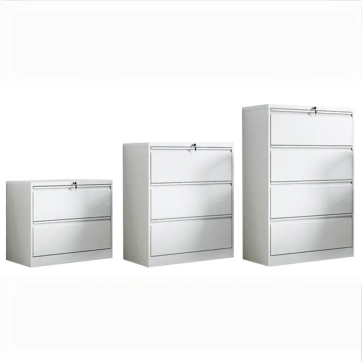 Vertical White Soft Close Storage Steel Filing Cabinet Image - 13