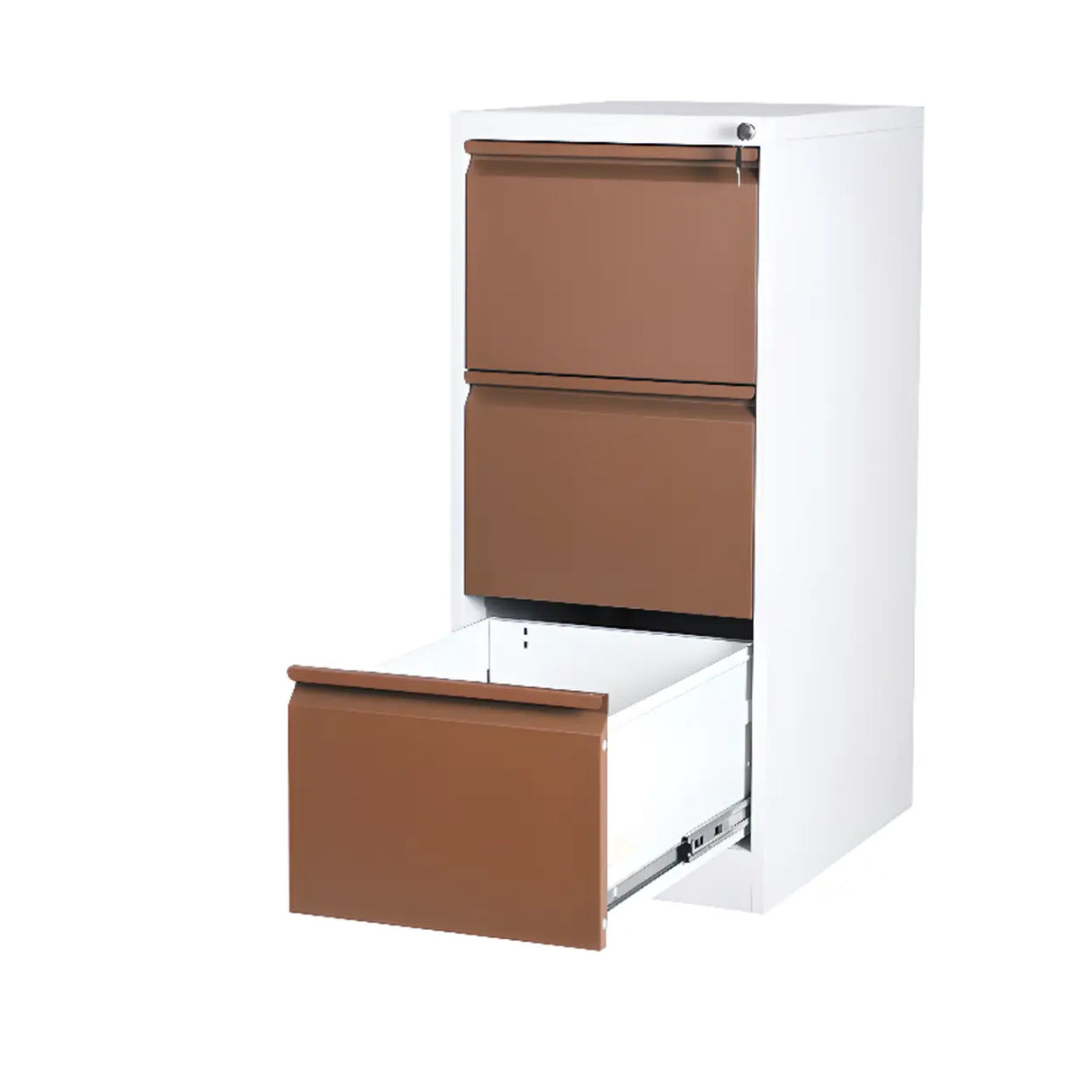 Vertical White Soft Close Storage Steel Filing Cabinet Image - 22