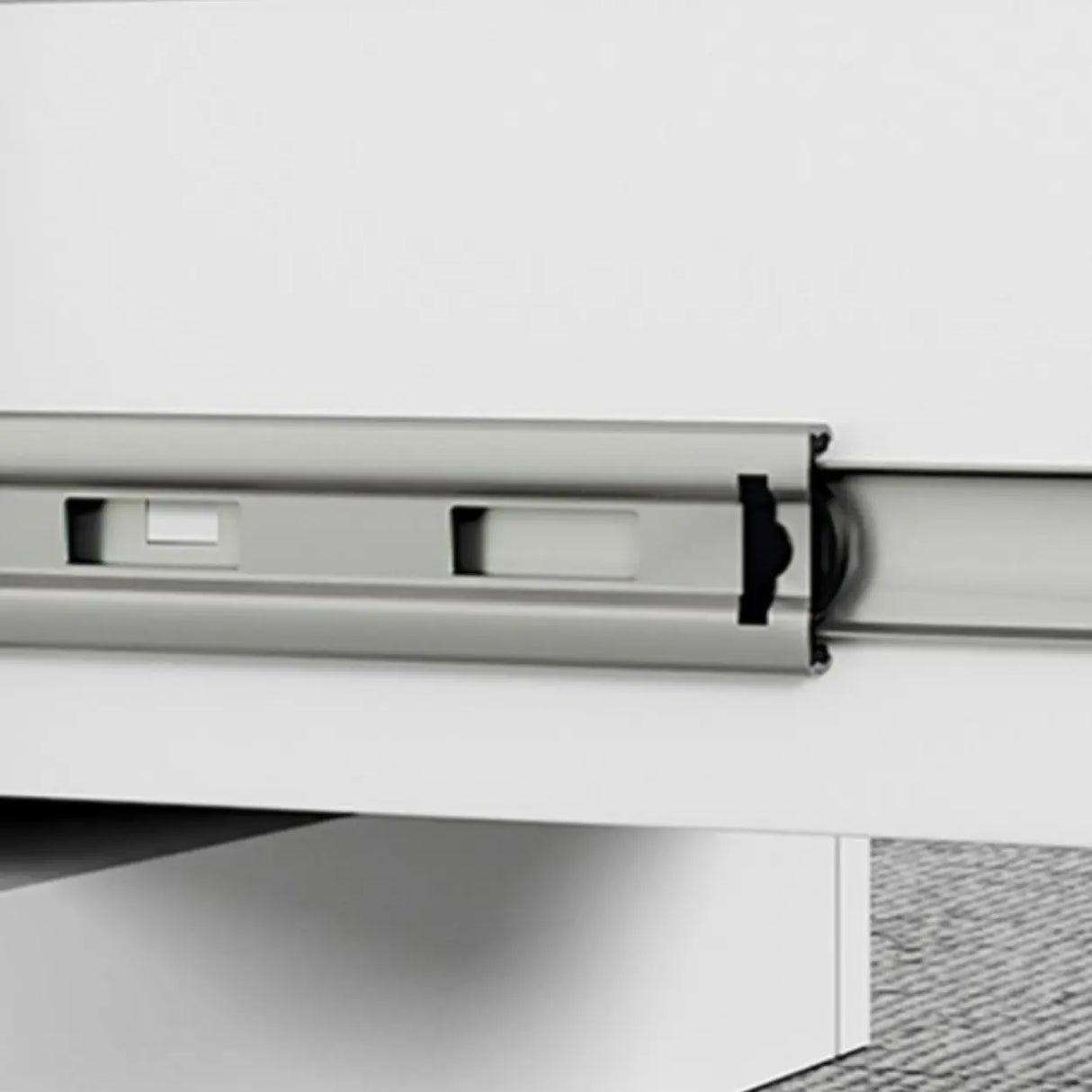 Vertical White Soft Close Storage Steel Filing Cabinet Image - 24