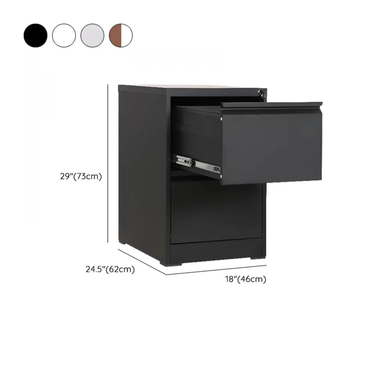 Vertical White Soft Close Storage Steel Filing Cabinet Image - 31