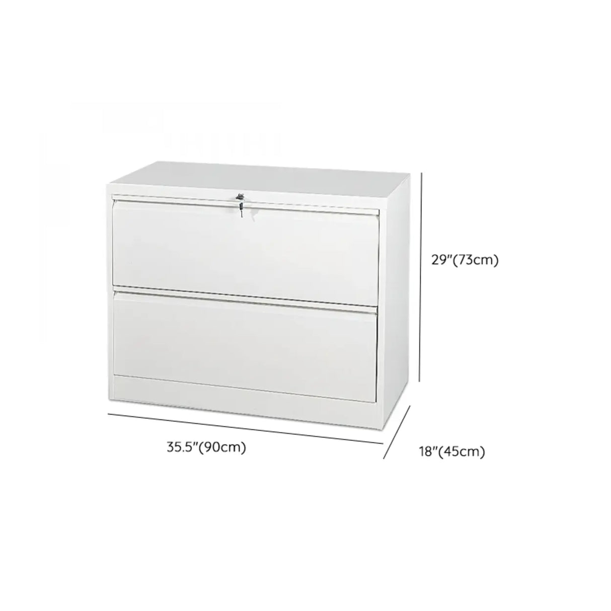 Vertical White Soft Close Storage Steel Filing Cabinet Image - 34