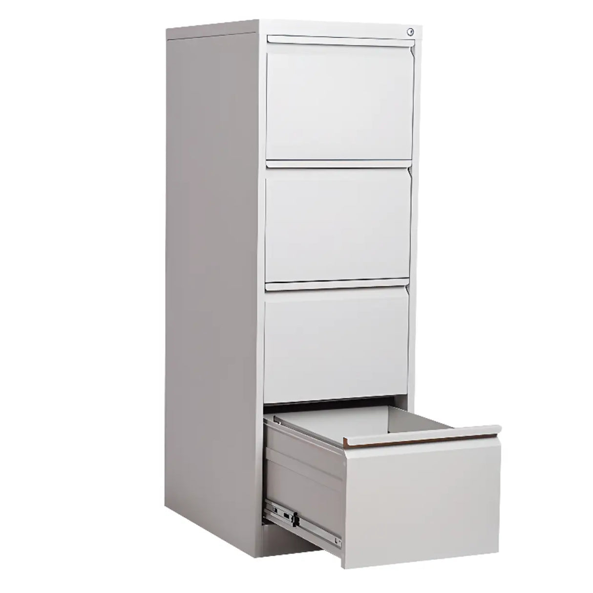 Vertical White Soft Close Storage Steel Filing Cabinet Image - 4