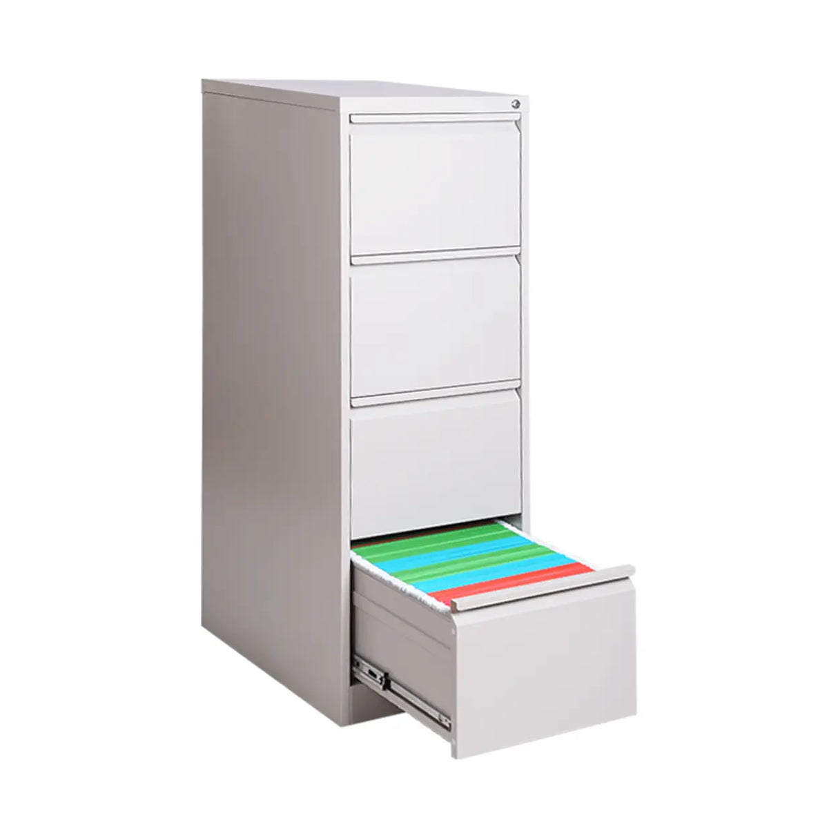 Vertical White Soft Close Storage Steel Filing Cabinet Image - 9