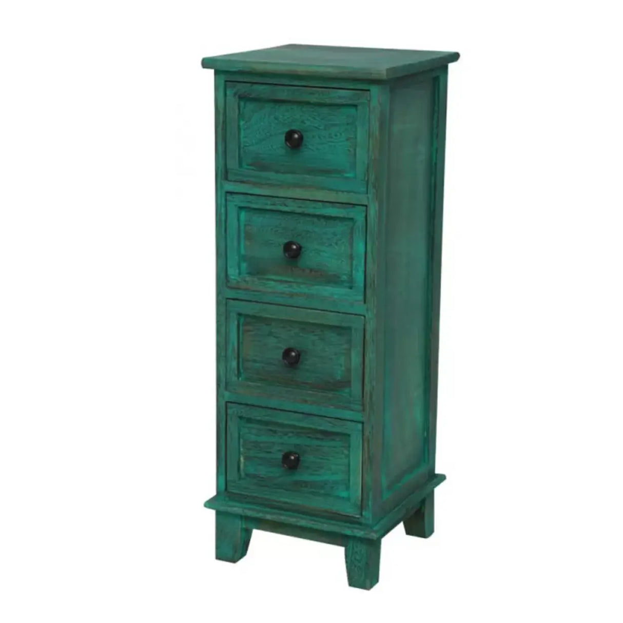 Vertical White Wood Metal Handle Dresser for Drawers Image - 10