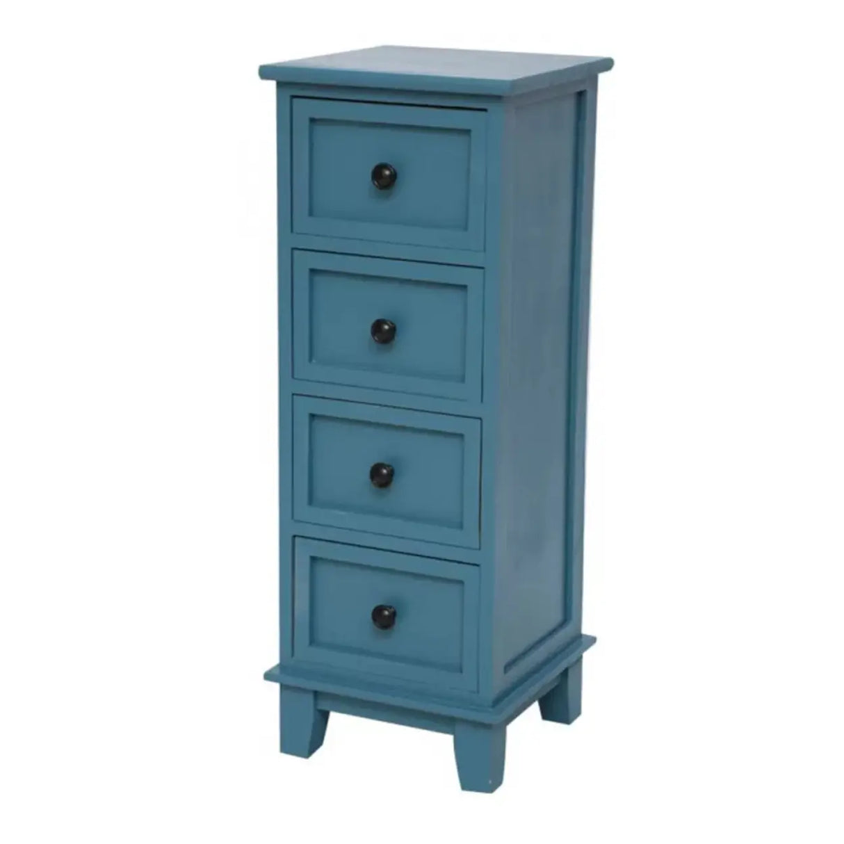 Vertical White Wood Metal Handle Dresser for Drawers Image - 16