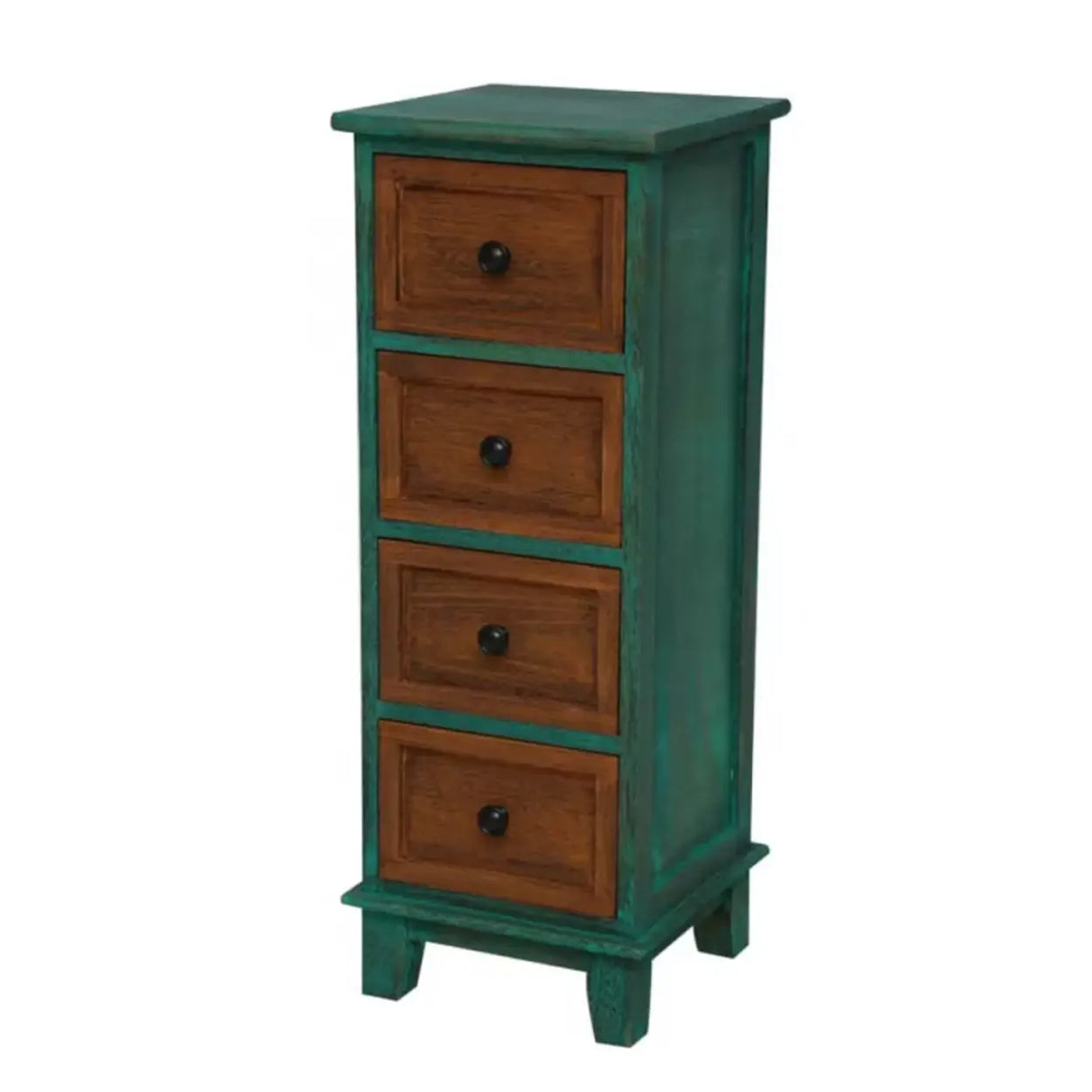 Vertical White Wood Metal Handle Dresser for Drawers Image - 17