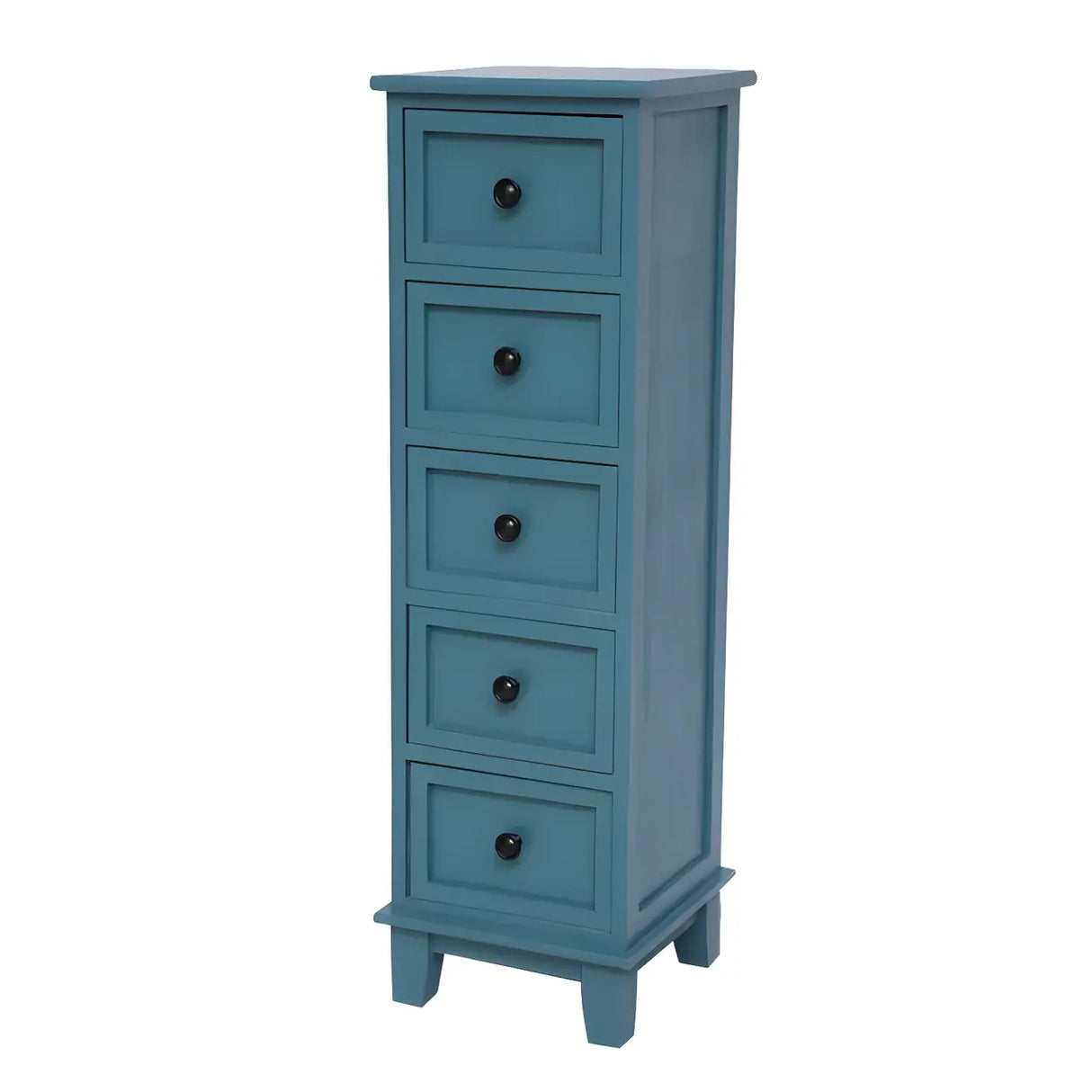 Vertical White Wood Metal Handle Dresser for Drawers Image - 25