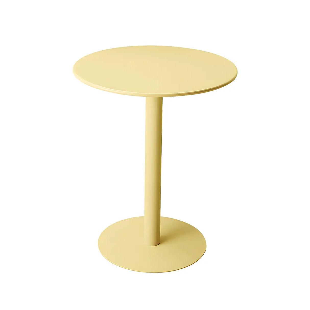 Vibrant Colors Steel Frame Simple Round Metal Chat Table Image - 10