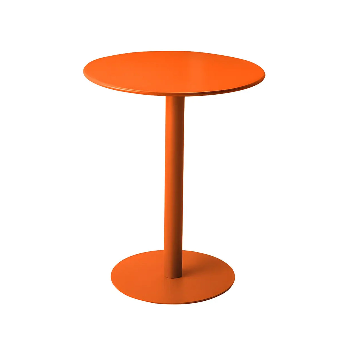 Vibrant Colors Steel Frame Simple Round Metal Chat Table Image - 16