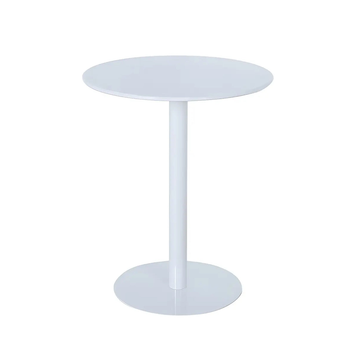 Vibrant Colors Steel Frame Simple Round Metal Chat Table Image - 3