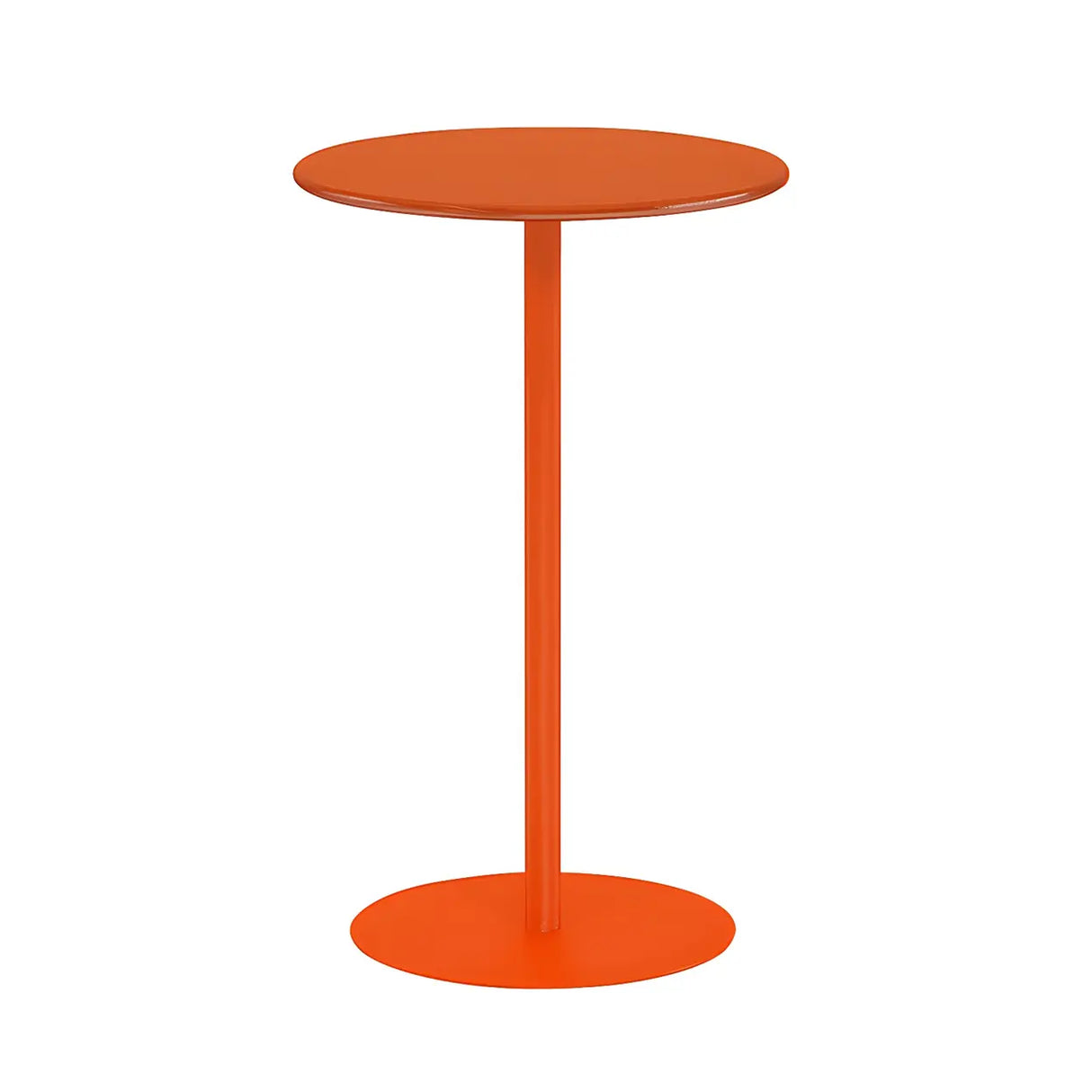 Vibrant Colors Steel Frame Simple Round Metal Chat Table Image - 32