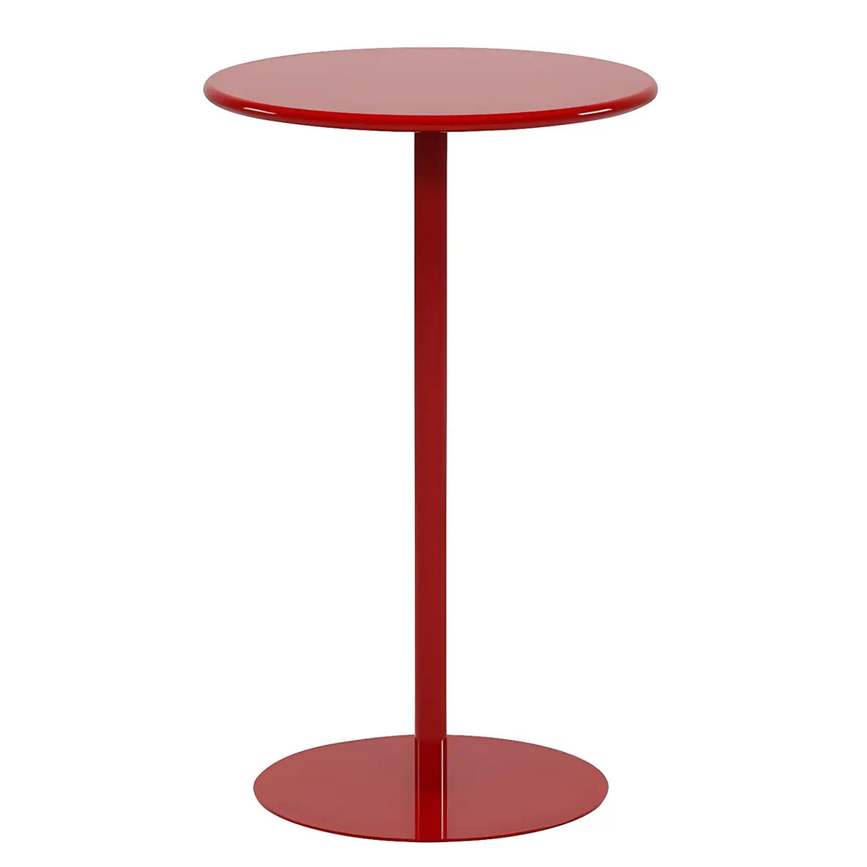 Vibrant Colors Steel Frame Simple Round Metal Chat Table Image - 35