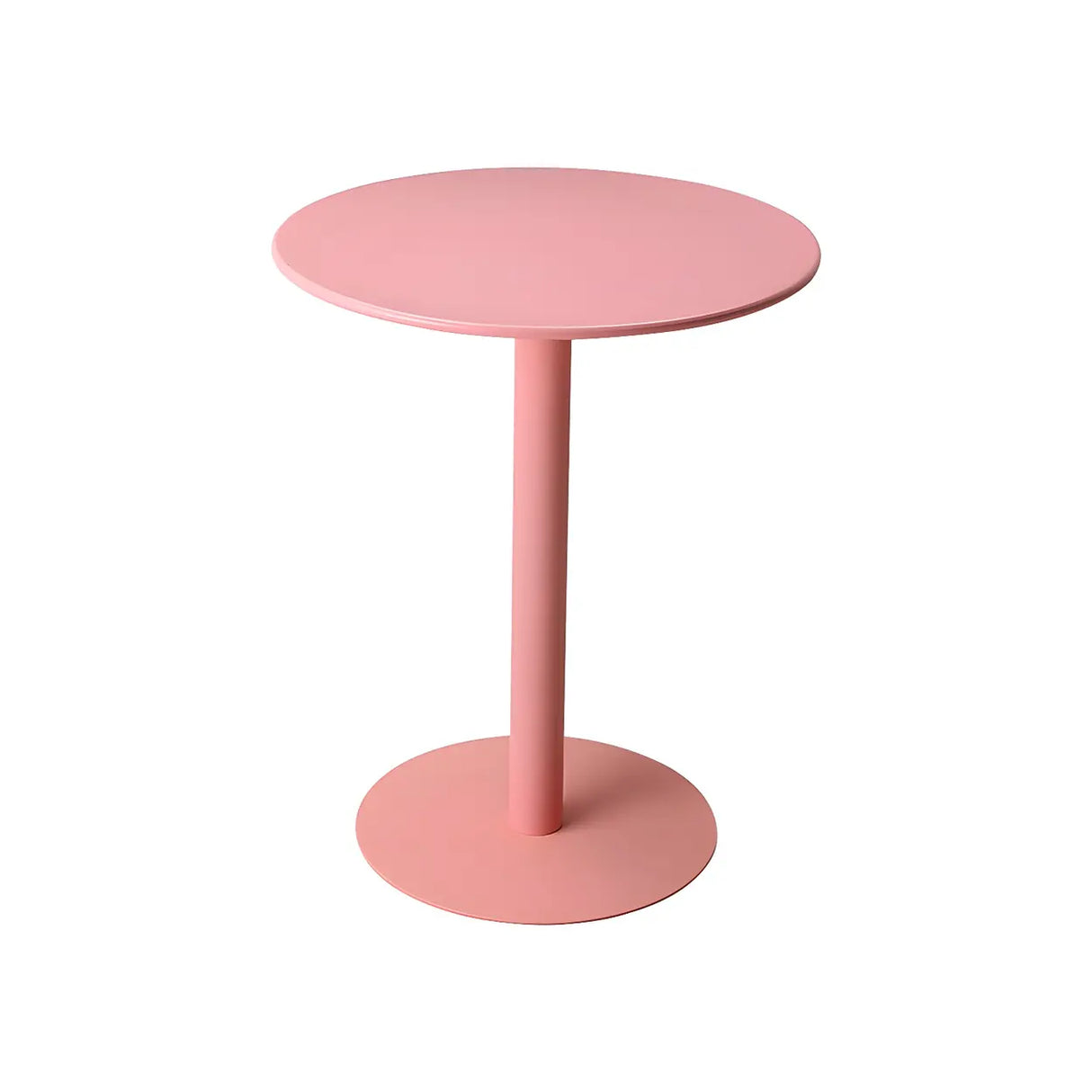 Vibrant Colors Steel Frame Simple Round Metal Chat Table Image - 8
