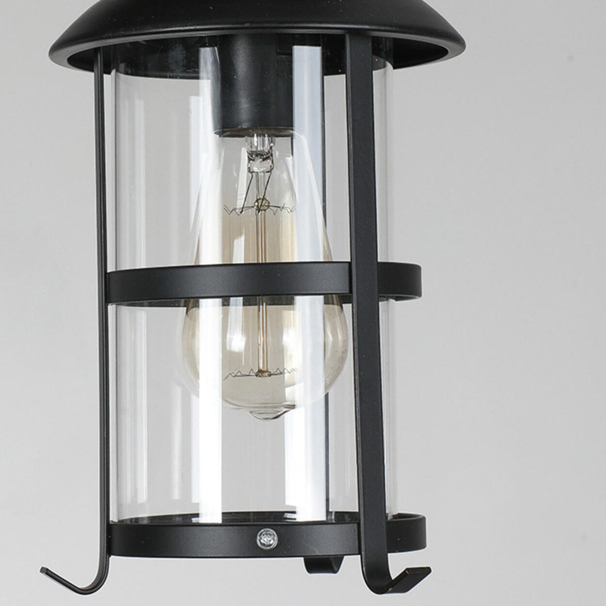 Vintage 6-Light Lantern and Rectangular Island Light Image - 12