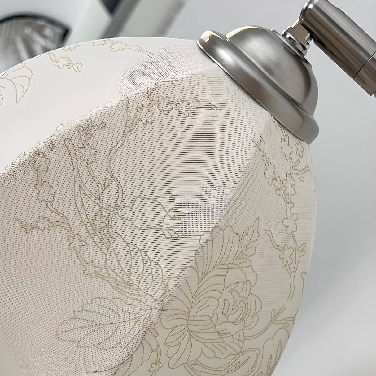 Vintage Black Metal Mount Flower Fabric Wall Sconce Image - 6