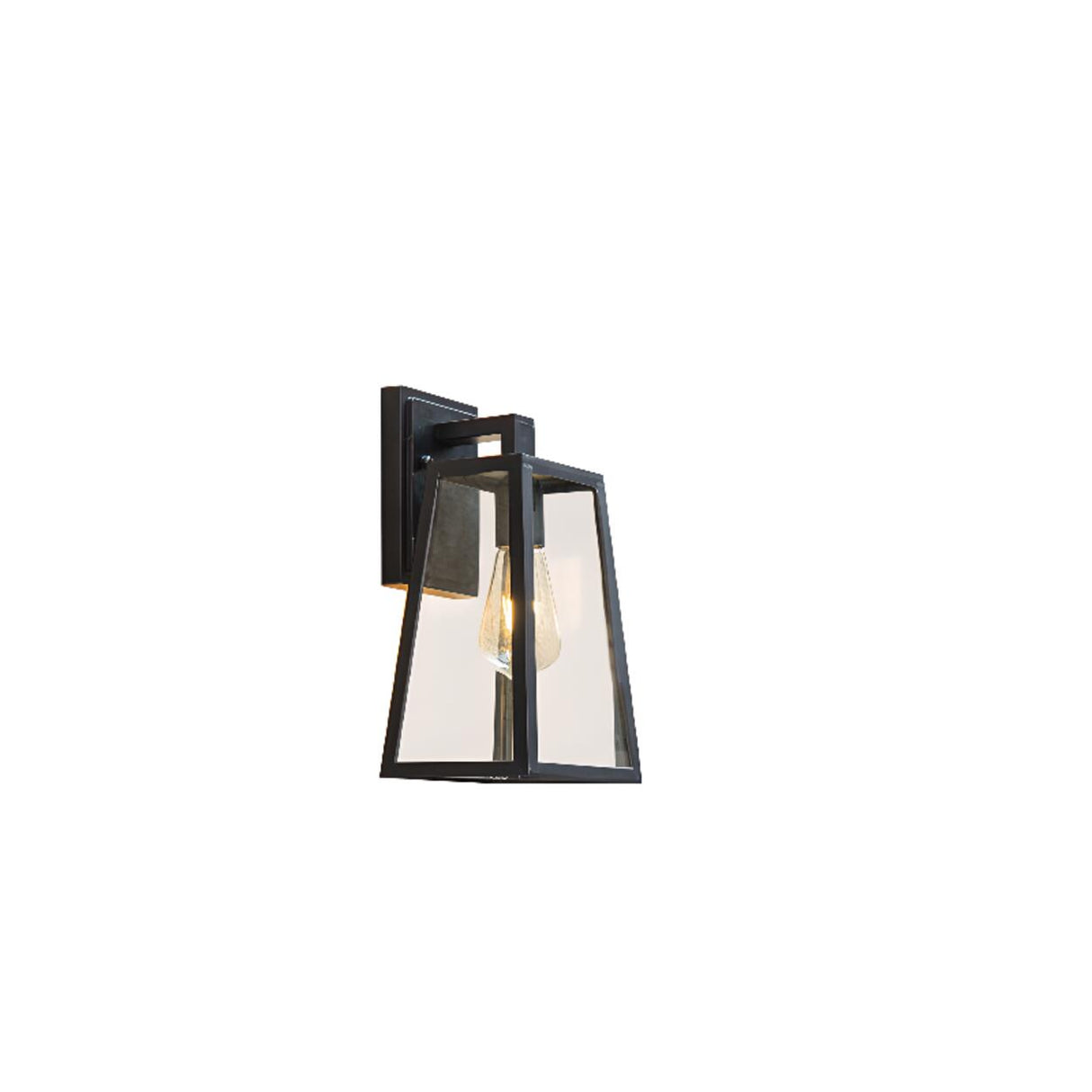 Vintage Black Outdoor Lantern Waterproof Wall Sconce Image - 8
