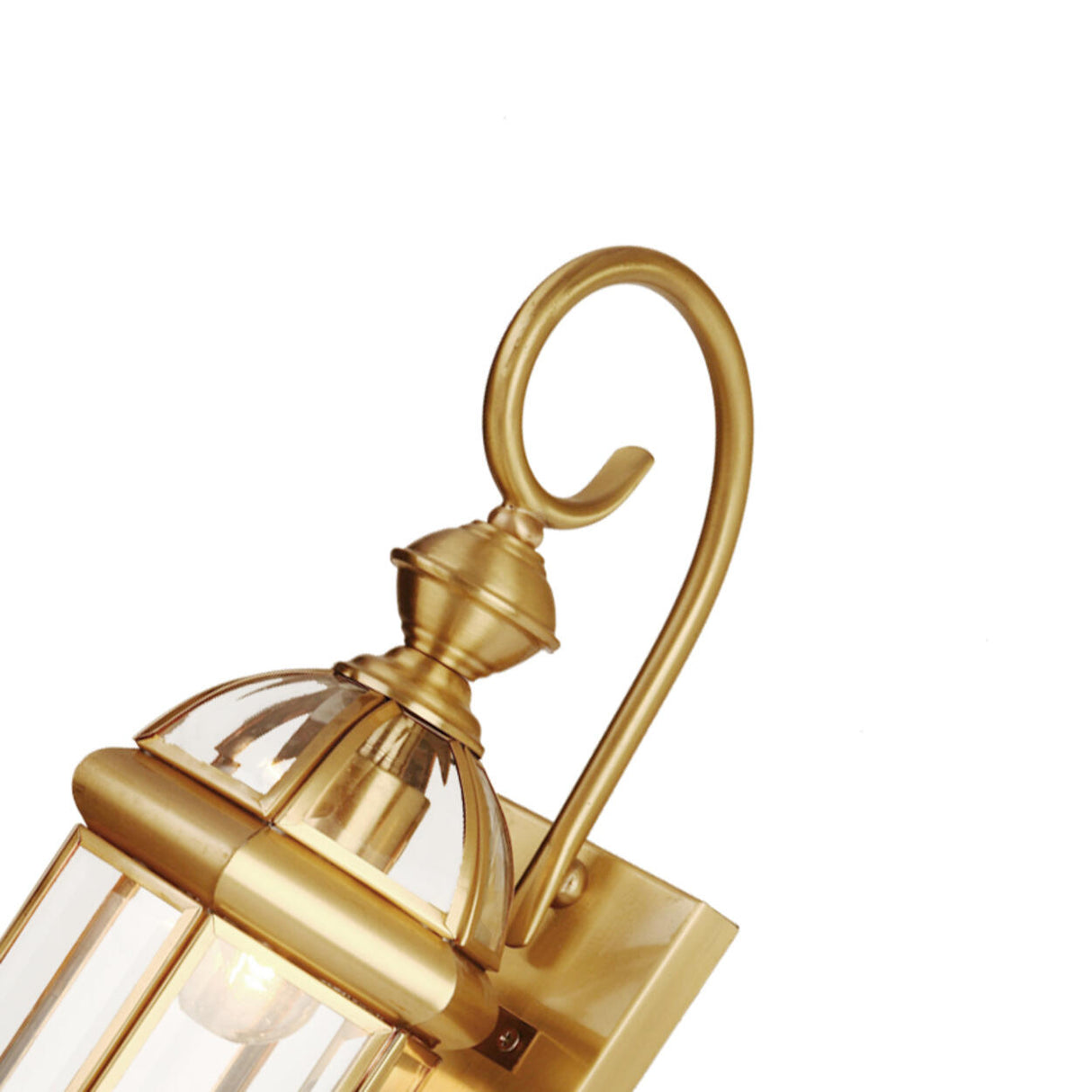 Vintage Brass Outdoor Waterproof Wall Lantern Light Image - 11