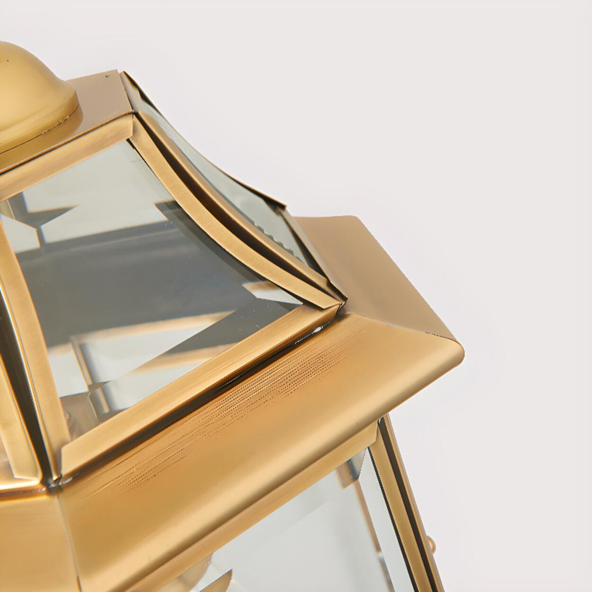 Vintage Brass Outdoor Waterproof Wall Lantern Light Image - 14