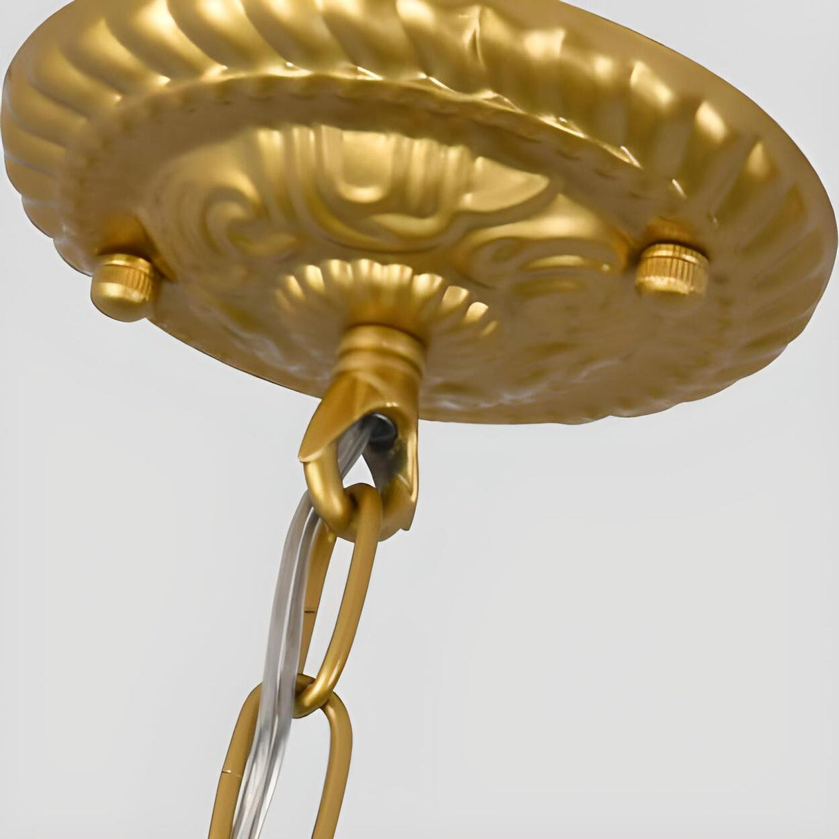 Vintage Classic Iron White Glass Cone Pendant Light Image - 12