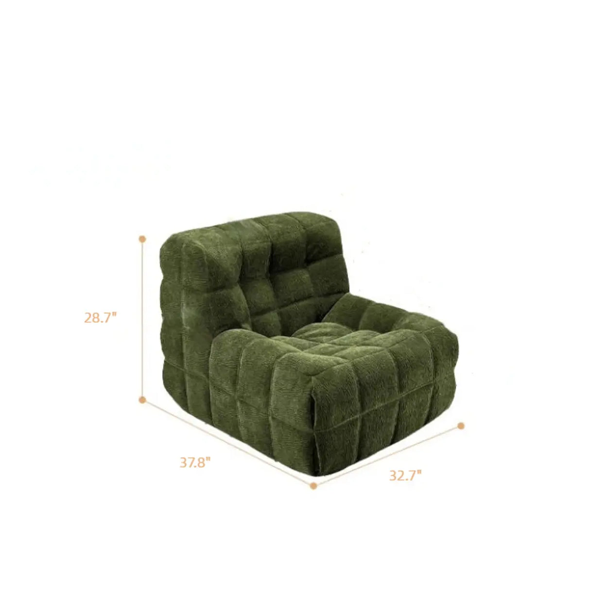 Vintage Compressed Sofa in a Box with Channel Quilting Image - 8