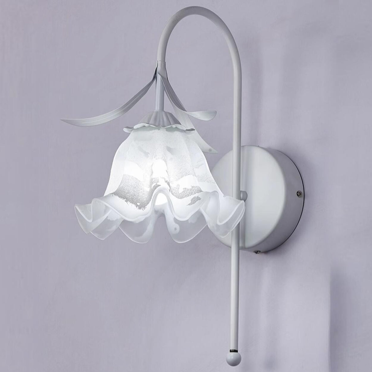 Vintage Design Green Floral Wall Sconce Image - 13