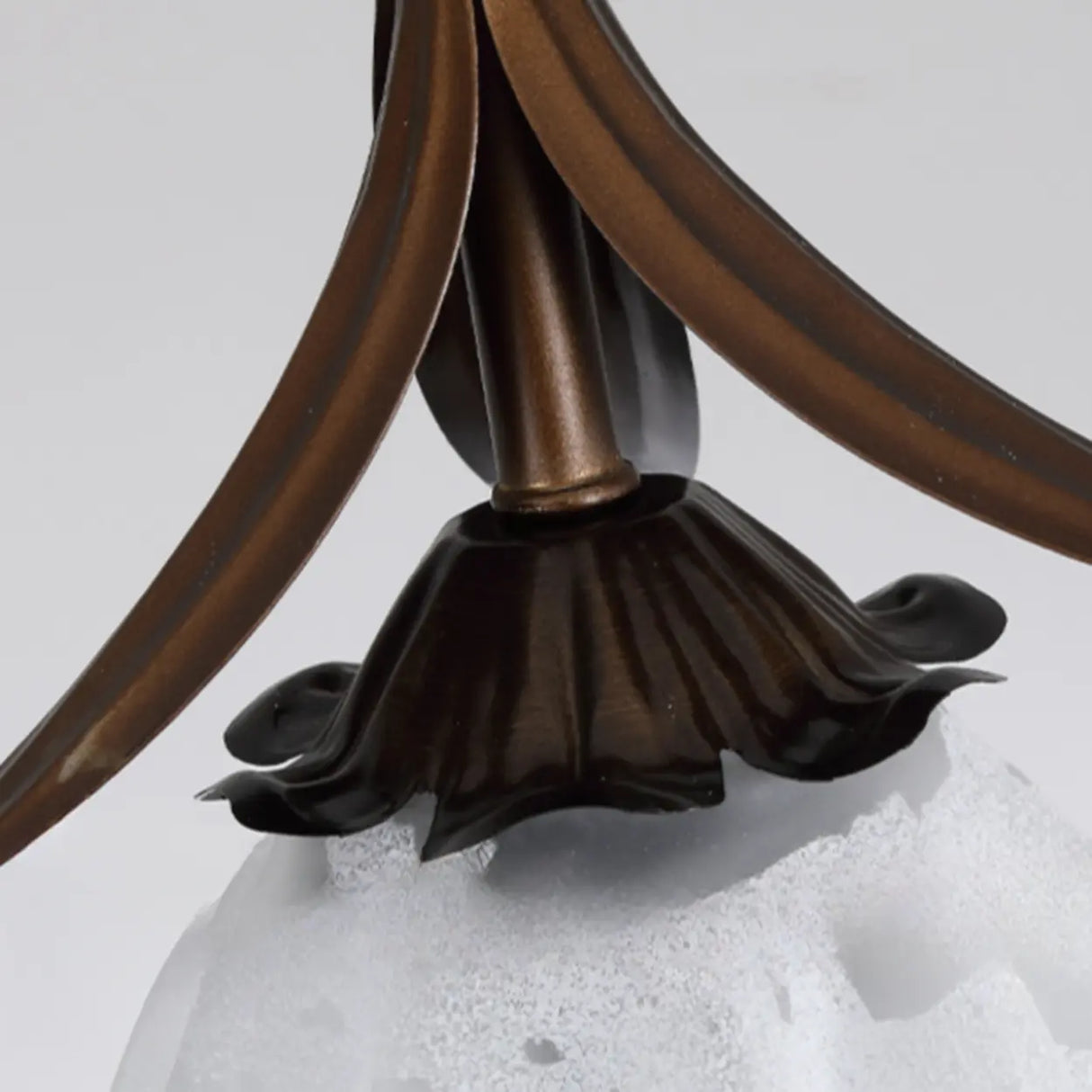 Vintage Floral Glass Kitchen Island Pendant Lights Image - 10