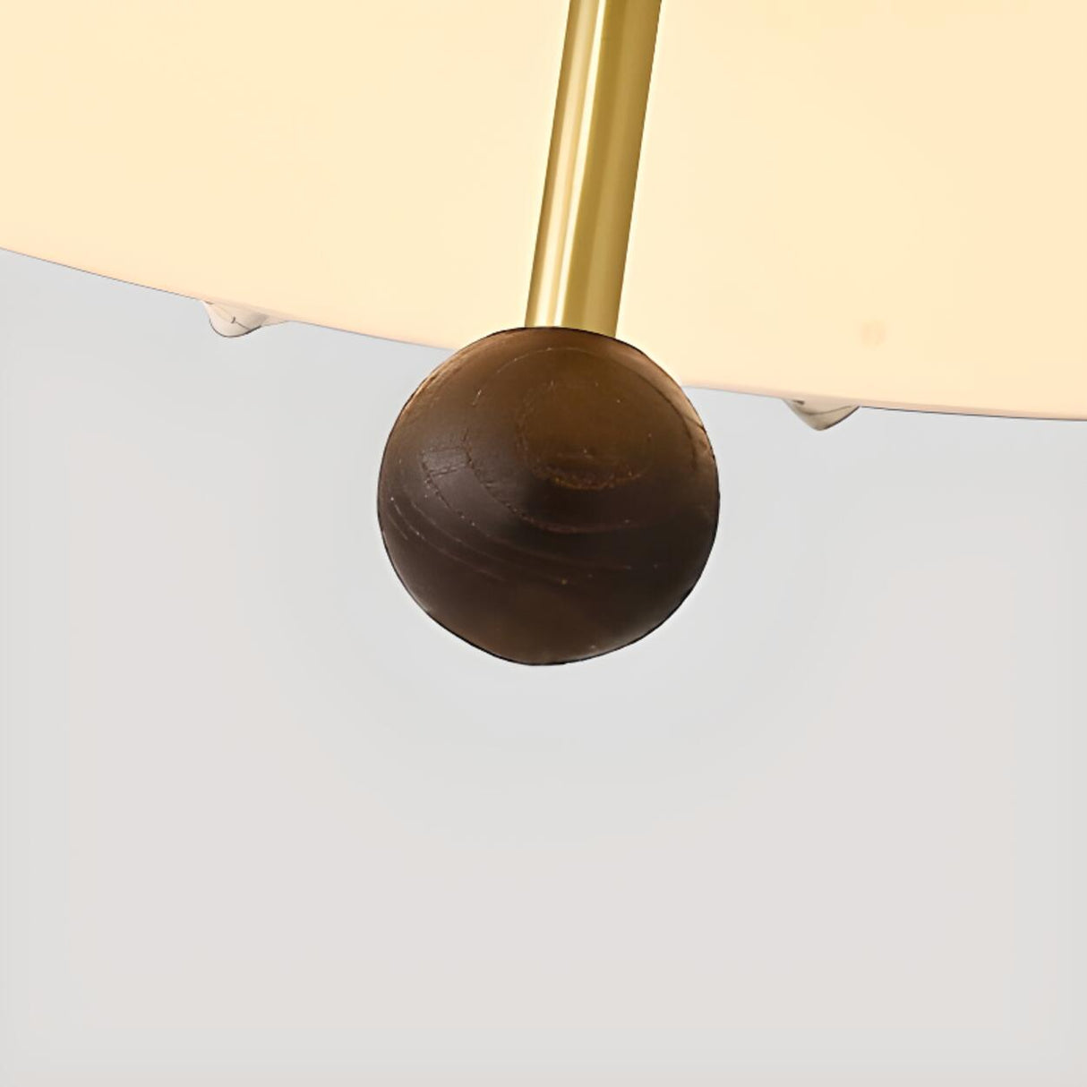 Vintage Floral Pattern Fabric Dome Pendant Light Image - 11