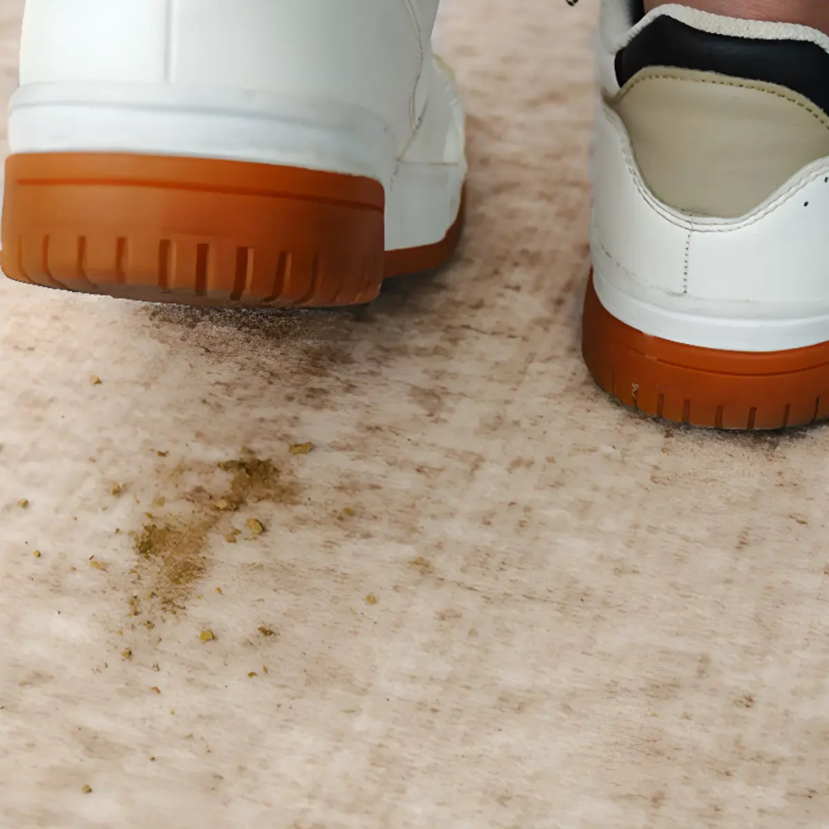 Vintage Floral Rectangle Wool Navy Anti-Slip Area Rug Image - 3