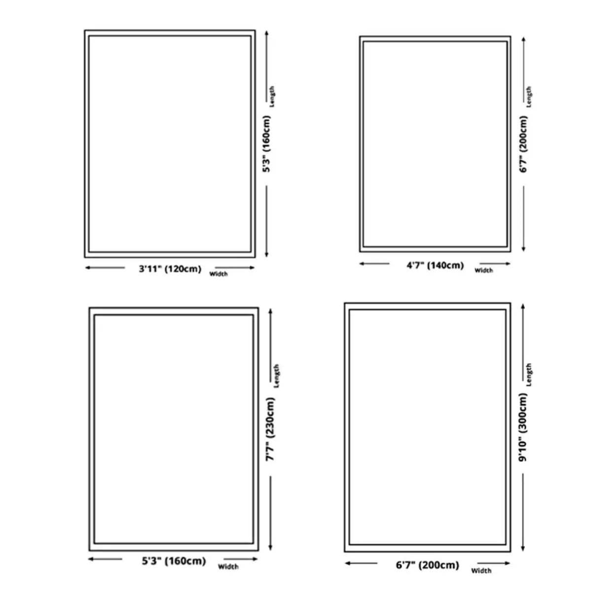 Vintage Floral Rectangle Wool Navy Anti-Slip Area Rug Image - 7