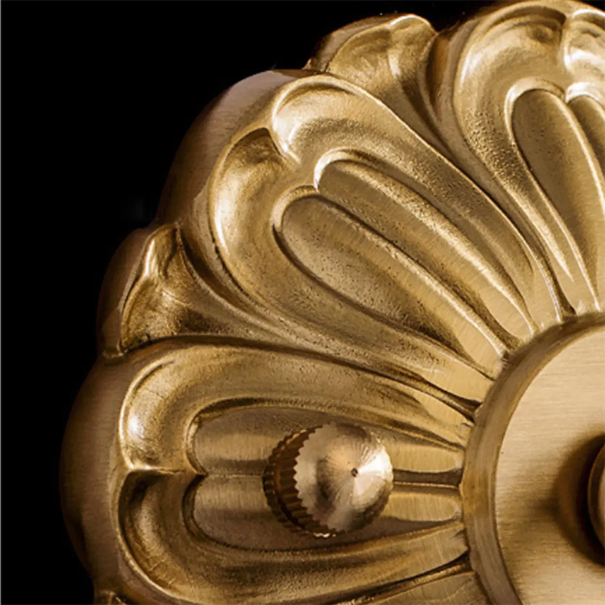 Vintage Frosted Glass Gold Drum Metal Wall Sconce Image - 7