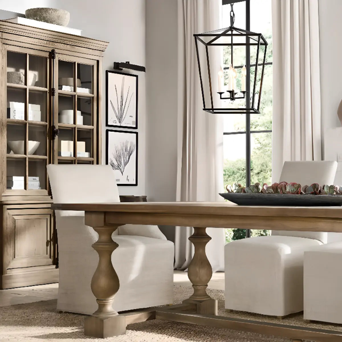 Rustic Geometric Candelabra Metal Gold 4-Bulb Chandelier Image - 4