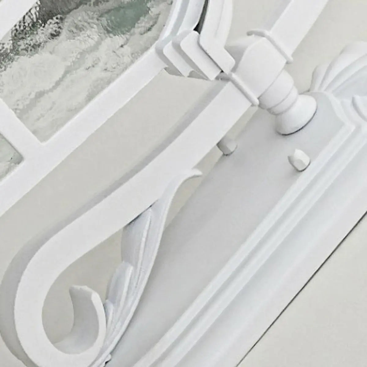 Vintage Geometric Metal Outdoor Wall Lamp White Dimming Image - 8