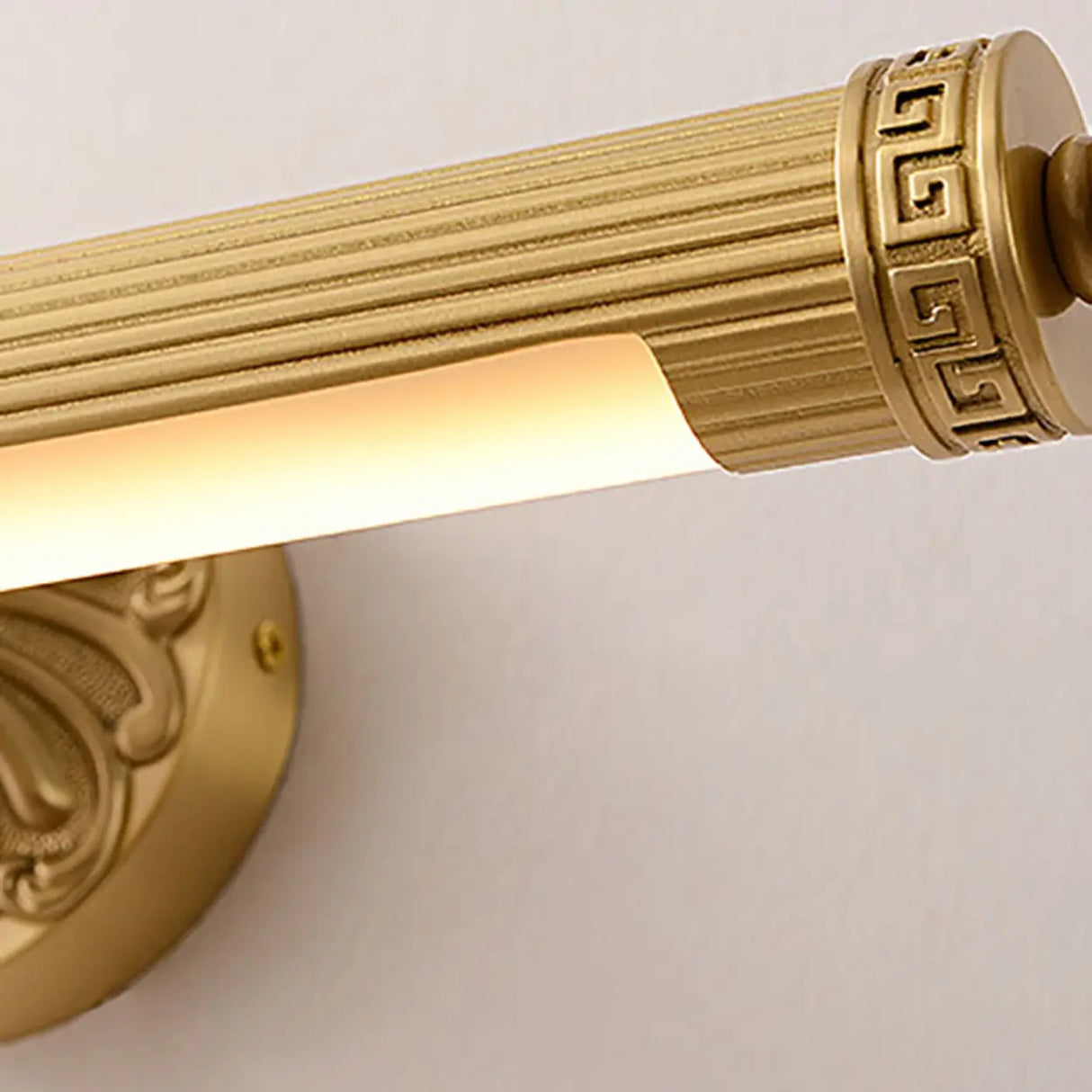 Vintage Gold Geometric LED Vanity Wall Light Image - 13