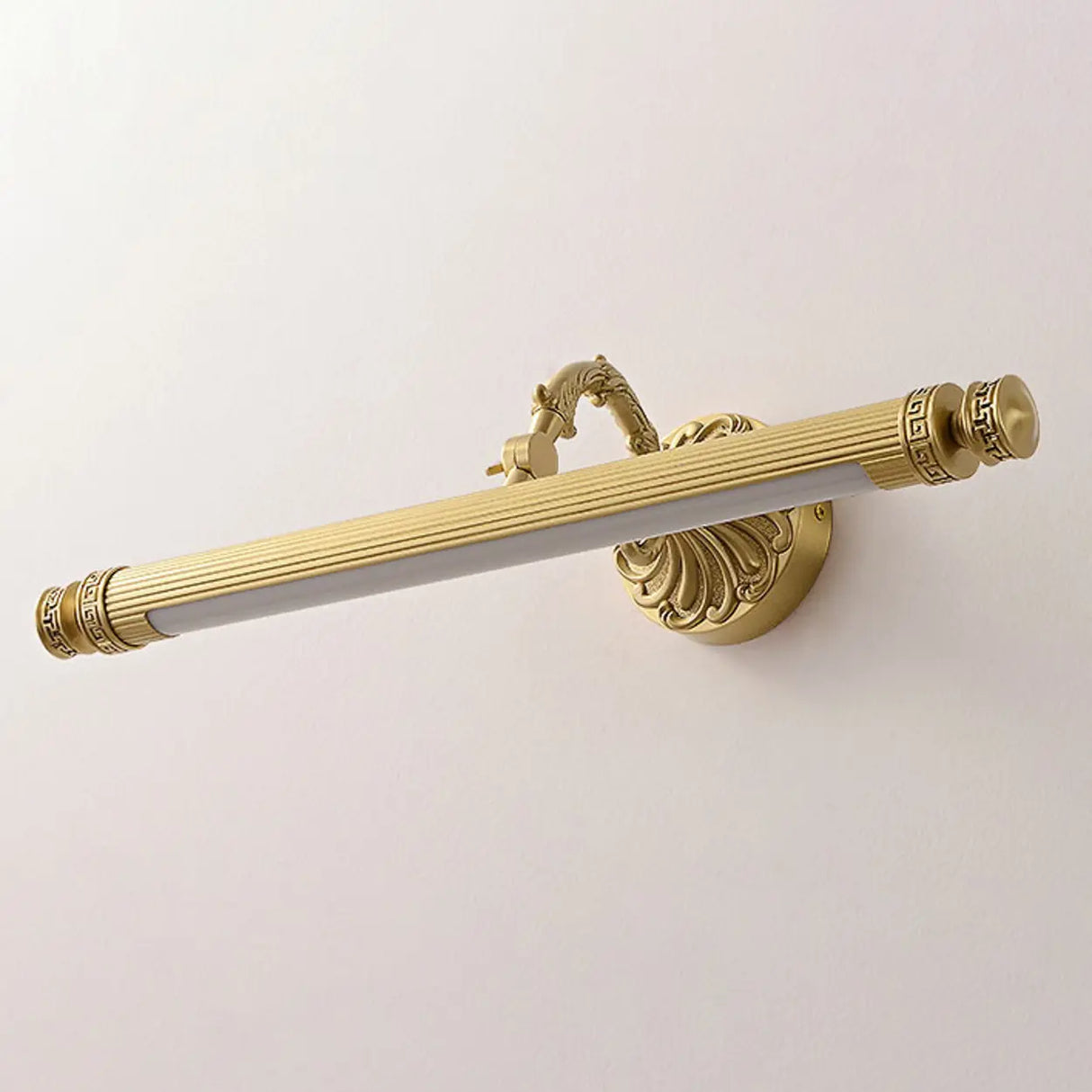 Vintage Gold Geometric LED Vanity Wall Light Image - 6