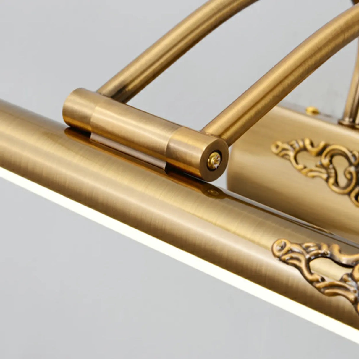 Vintage Gold Linear LED Mirrors Vanity Light Fixture Image - 9