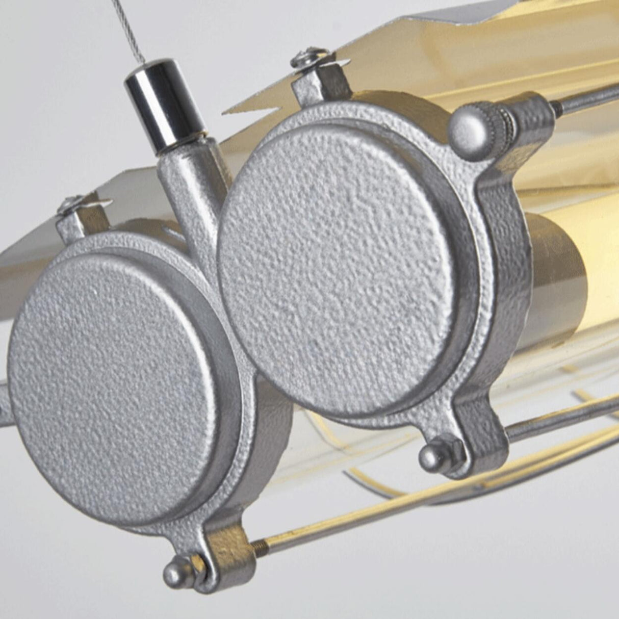 Vintage Industrial Strip Kitchen Island Pendant Light Image - 11