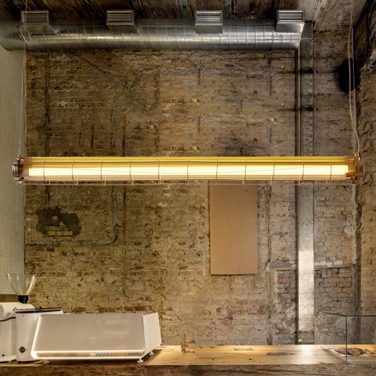 Vintage Industrial Strip Kitchen Island Pendant Light Image - 3