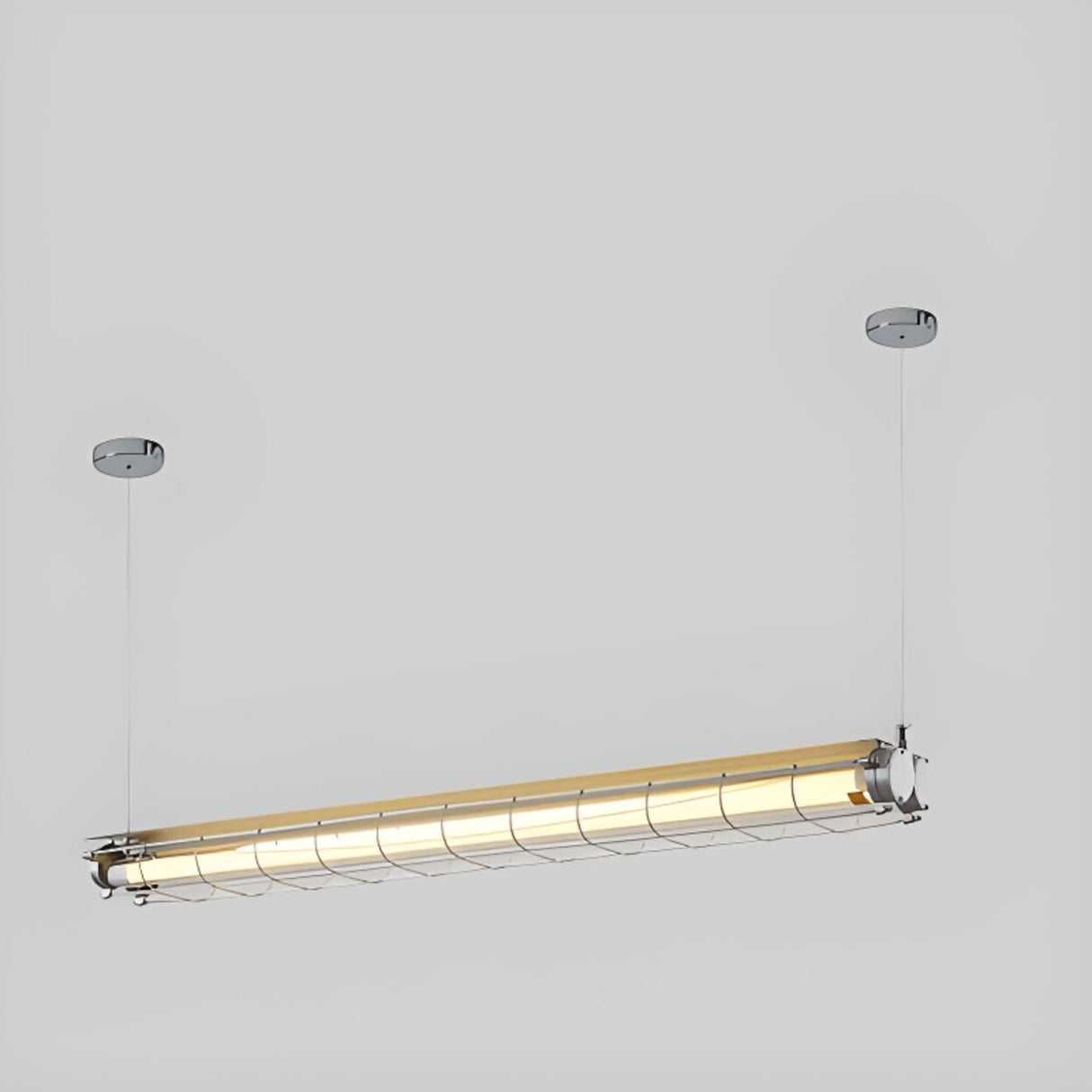 Vintage Industrial Strip Kitchen Island Pendant Light Image - 6