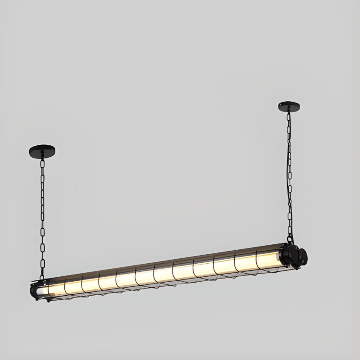 Vintage Industrial Strip Kitchen Island Pendant Light Image - 8