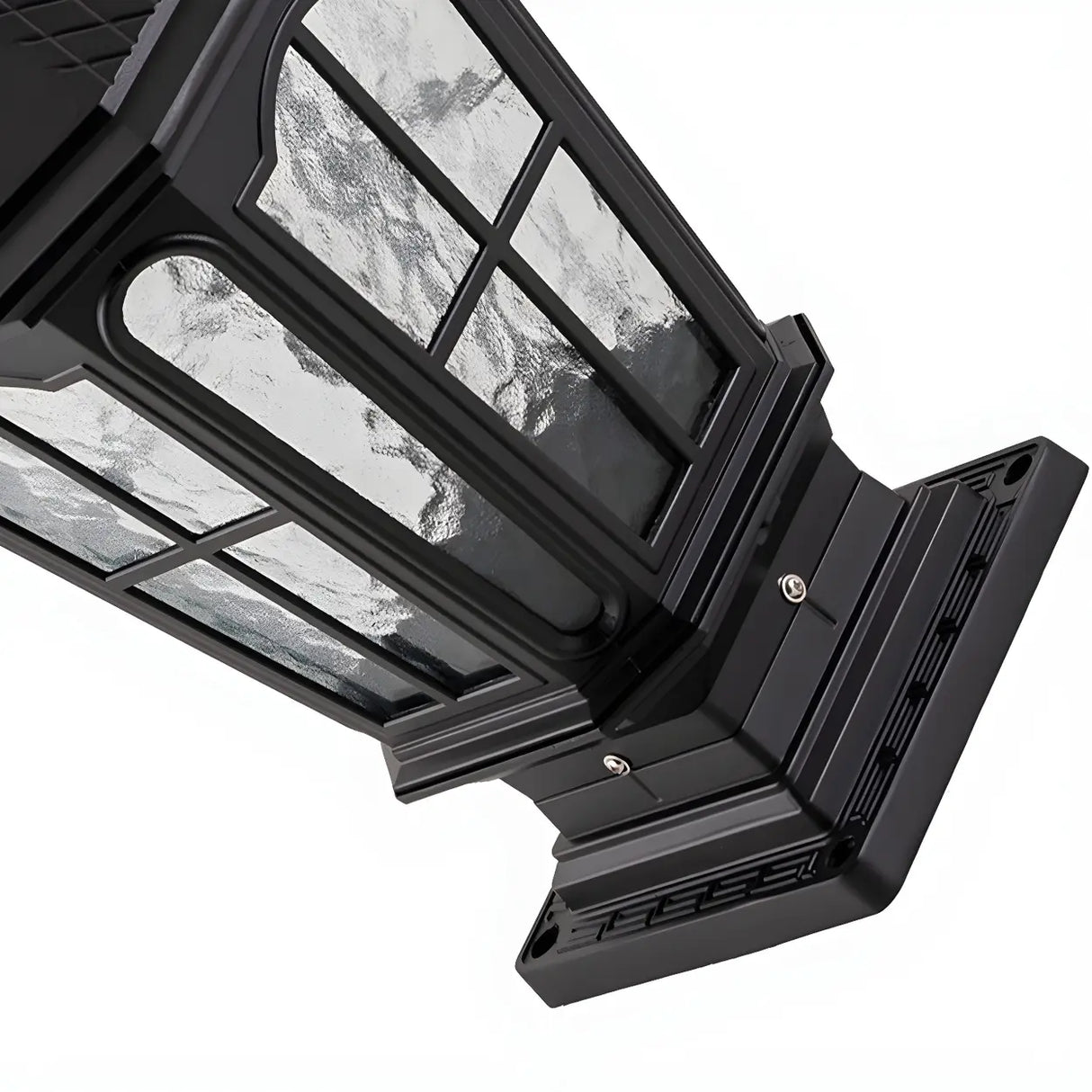 Vintage Lantern Style Solar Outdoor Post Table Lamp Image - 10