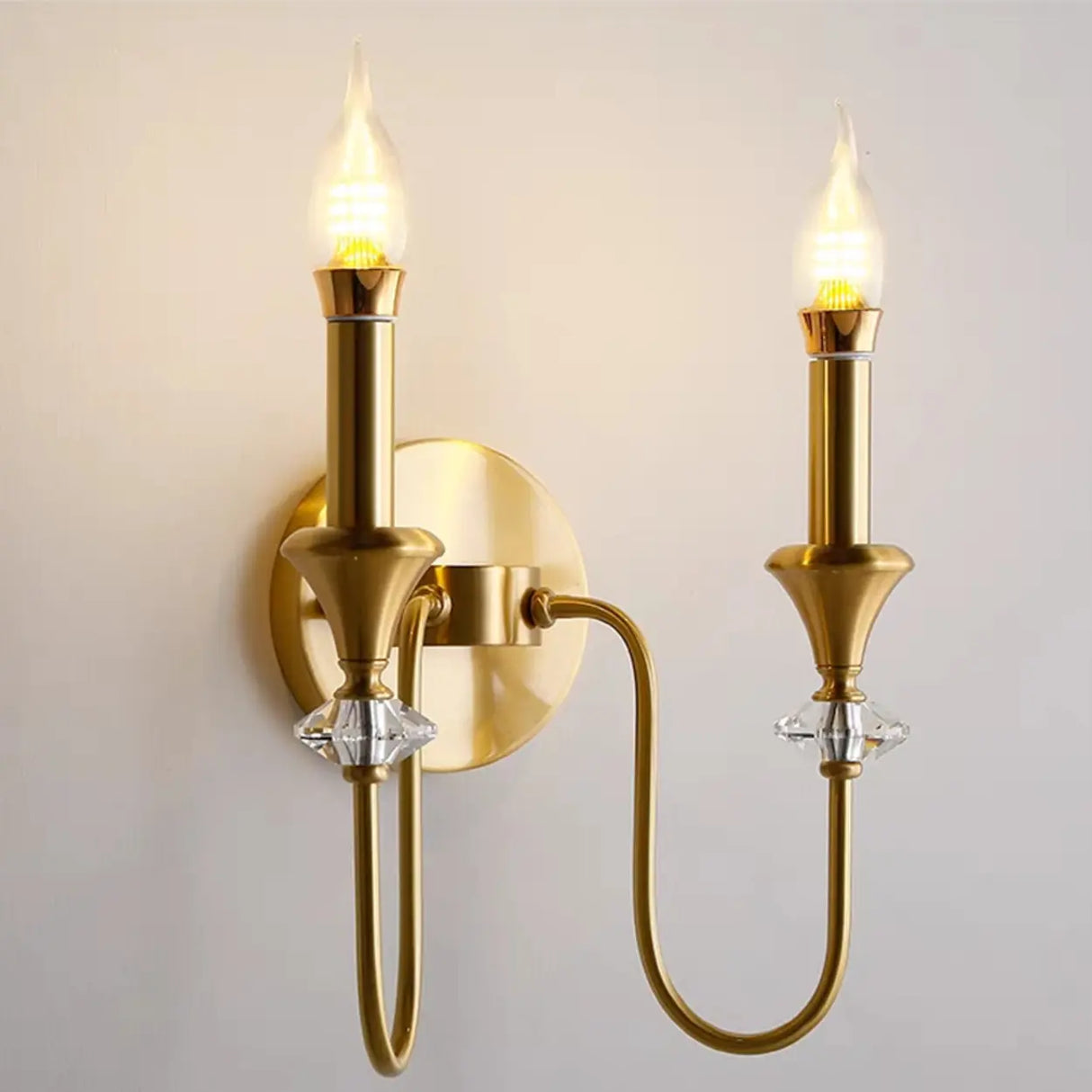 Vintage Black Candle Bulb LED Wall Sconce Light Image - 10