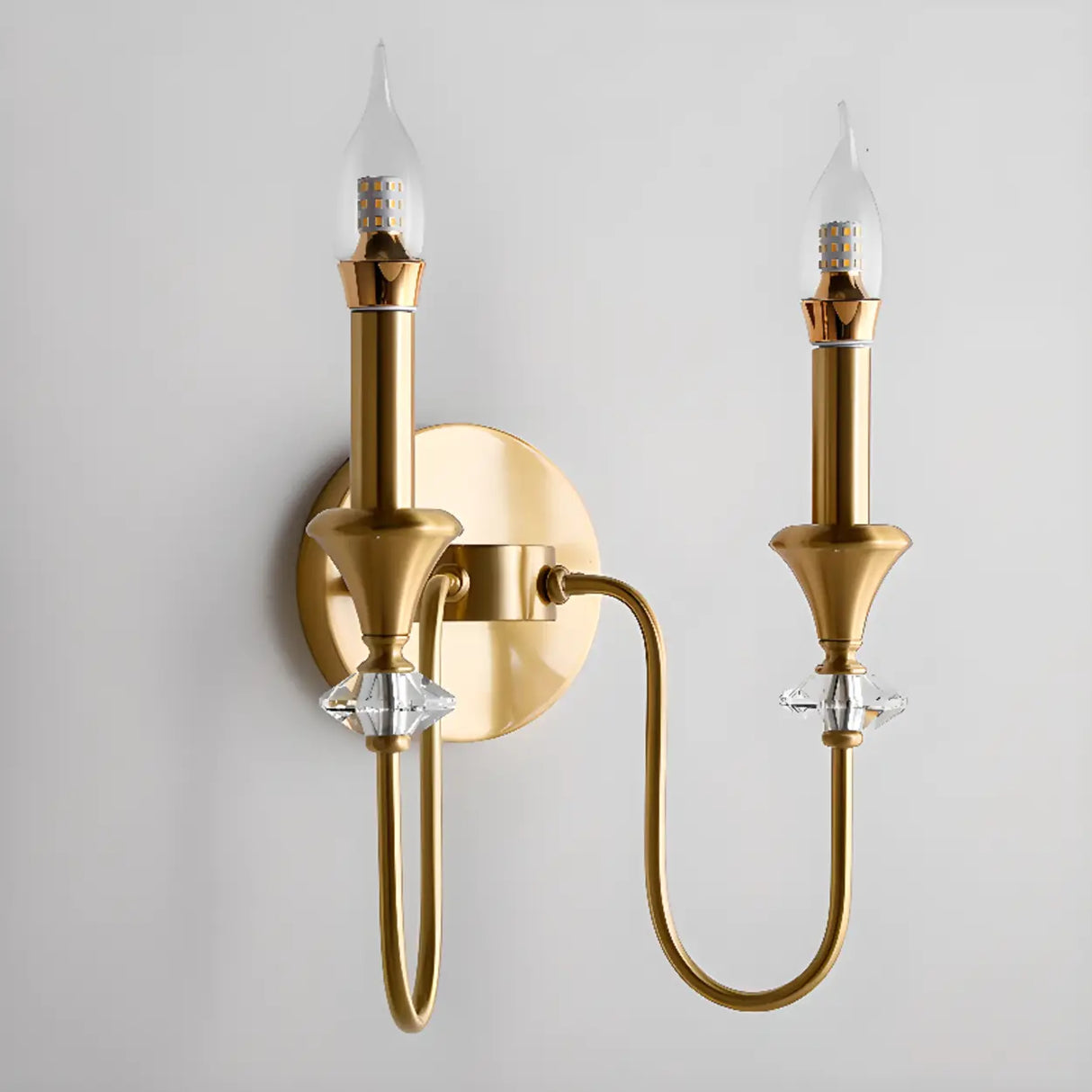 Vintage Black Candle Bulb LED Wall Sconce Light Image - 16