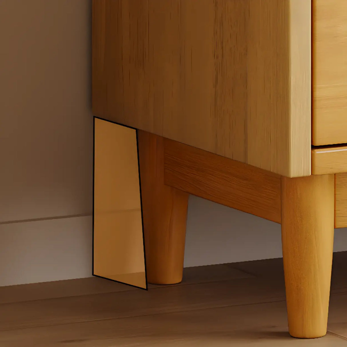 Vintage Rectangular Cabinet Wooden Vertical Bookcase Image - 9