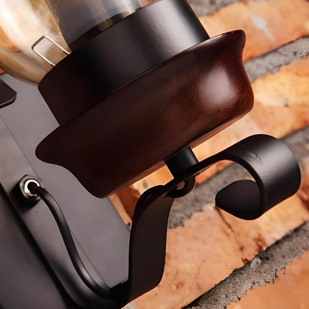 Vintage Rustic Geometric Clear Glass Wall Sconce Image - 11