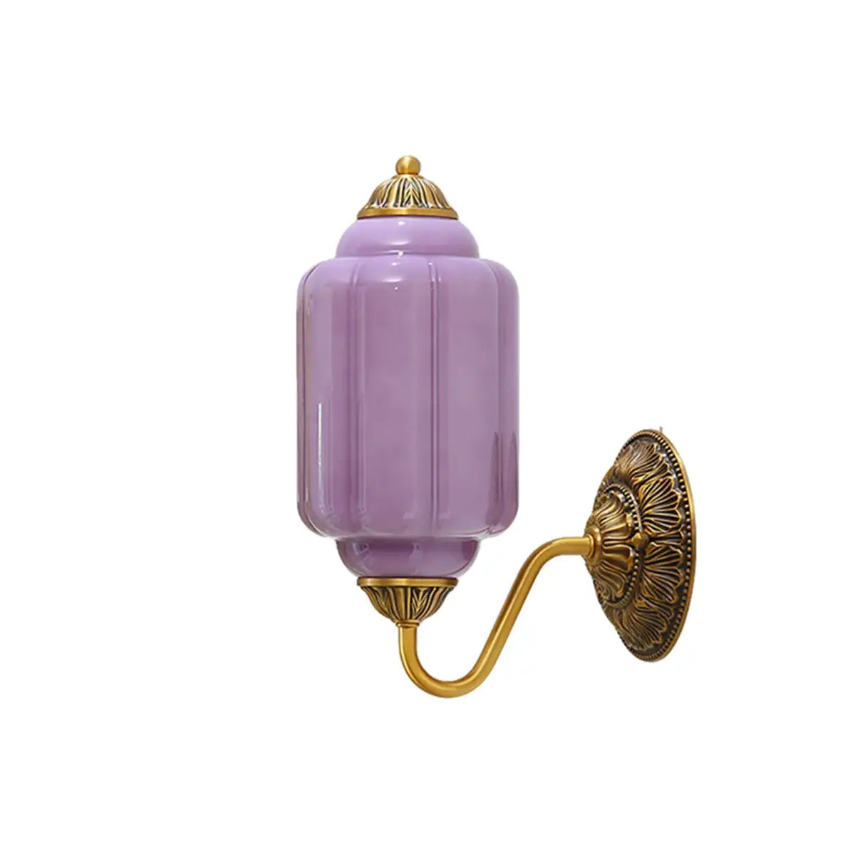 Vintage Shabby Chic Glass Steel Base Dimmable Wall Sconce Image - 15